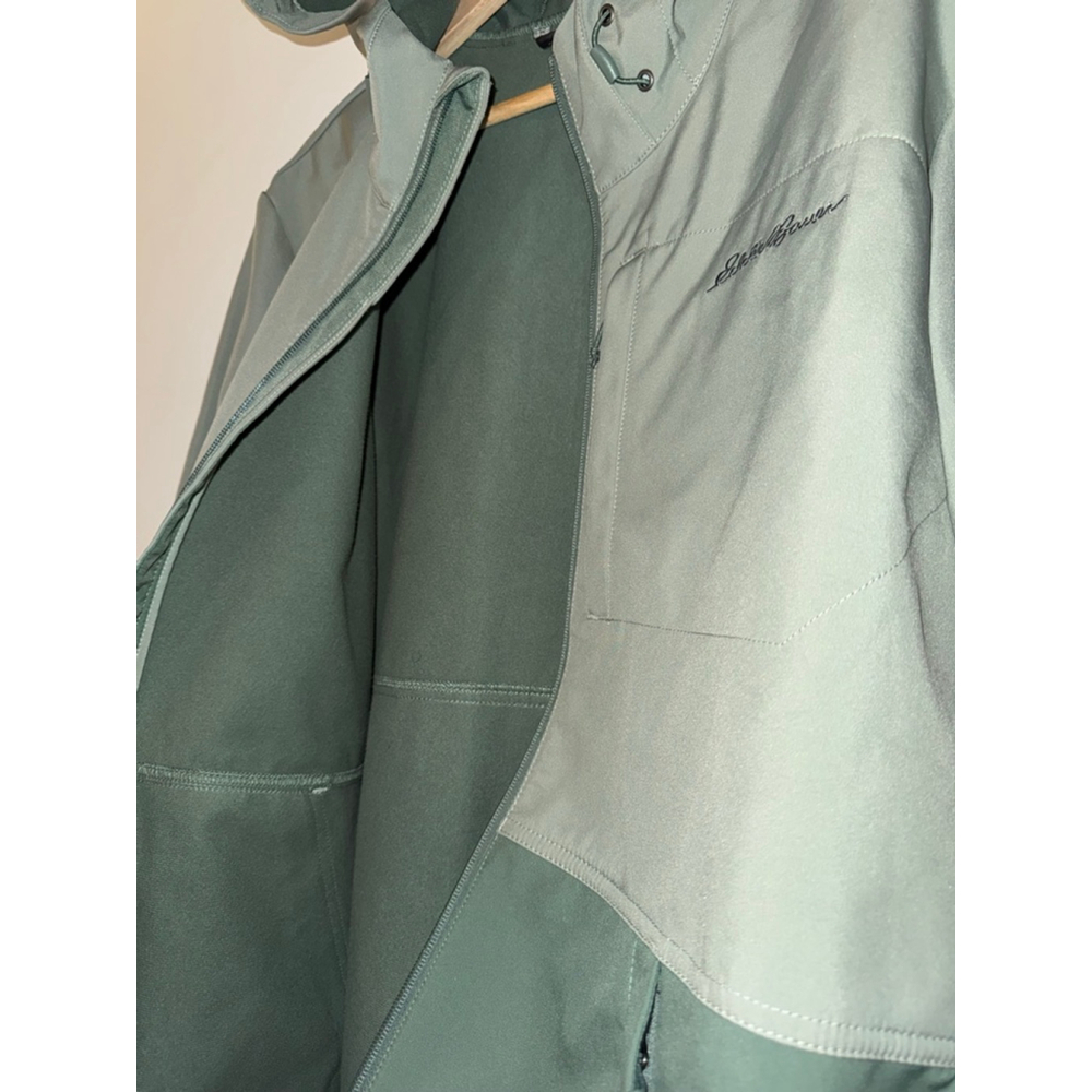 Men's Eddie Bauer Point Vista Windproof Green Performance Jacket size Large Tall - Picture 7 of 12